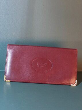 Must de Cartier Leather Long Bifold Wallet